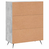 Betongraues Sideboard 69,5 x 34 x 90 cm, Holzwerkstoff