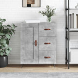 Concrete gray sideboard 69.5x34x90 cm engineered wood