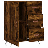 Buffet chêne fumé 69,5x34x90 cm bois d'ingénierie