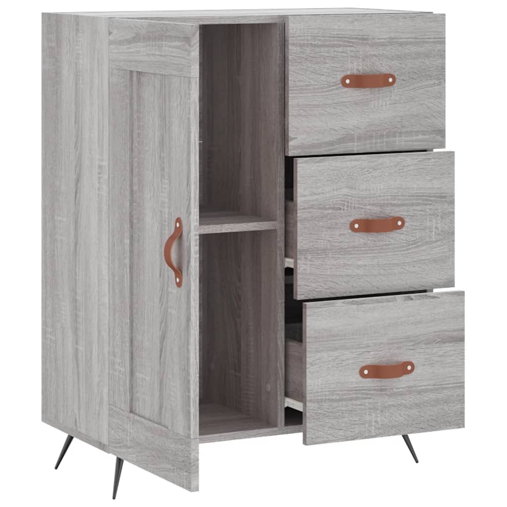 Buffet sonoma gris 69,5x34x90 cm bois d'ingénierie