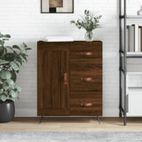 Brown oak sideboard 69.5x34x90 cm engineered wood