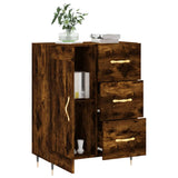 Buffet chêne fumé 69,5x34x90 cm bois d'ingénierie