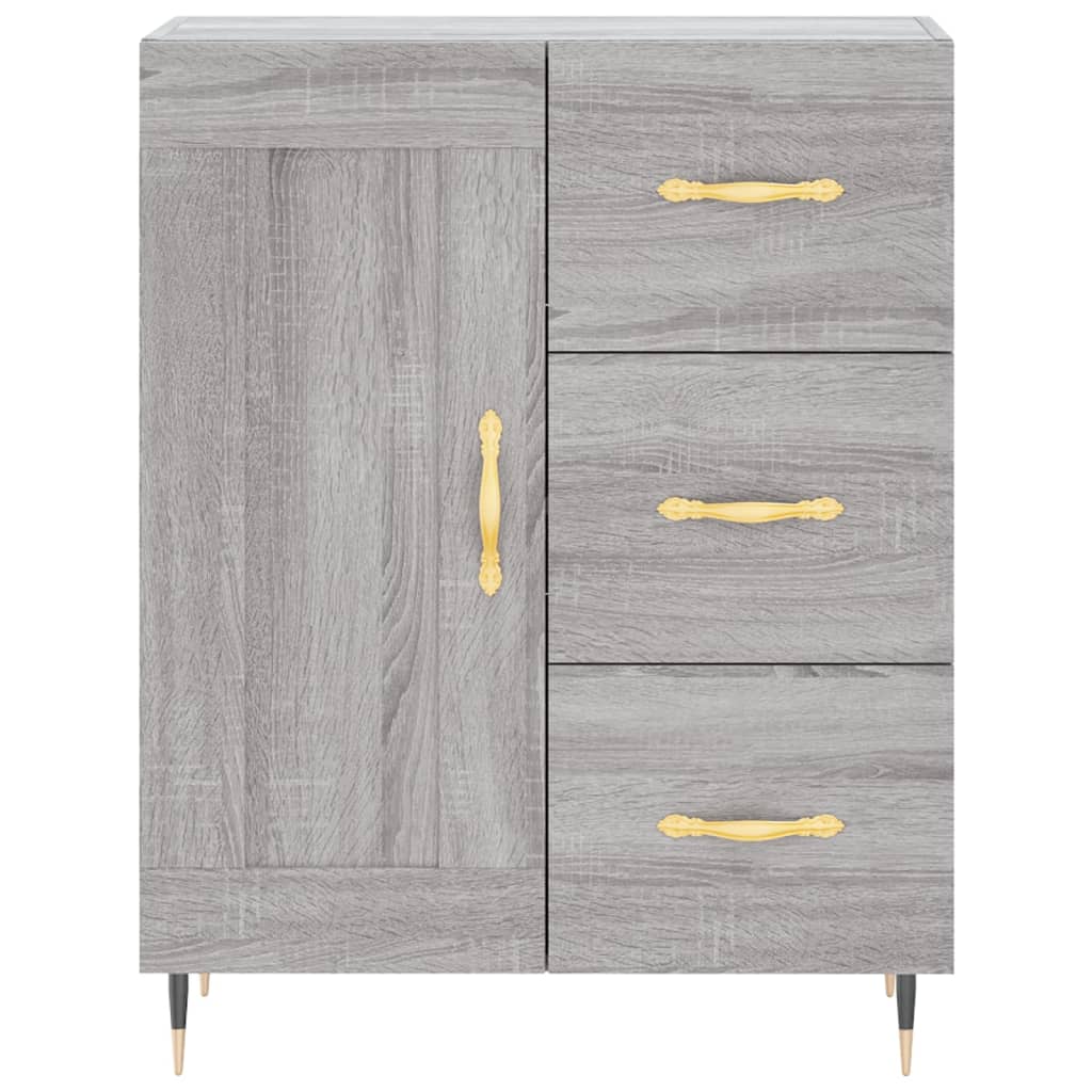 Sonoma gray sideboard 69.5x34x90 cm engineered wood