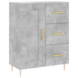 Concrete gray sideboard 69.5x34x90 cm engineered wood