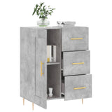 Concrete gray sideboard 69.5x34x90 cm engineered wood