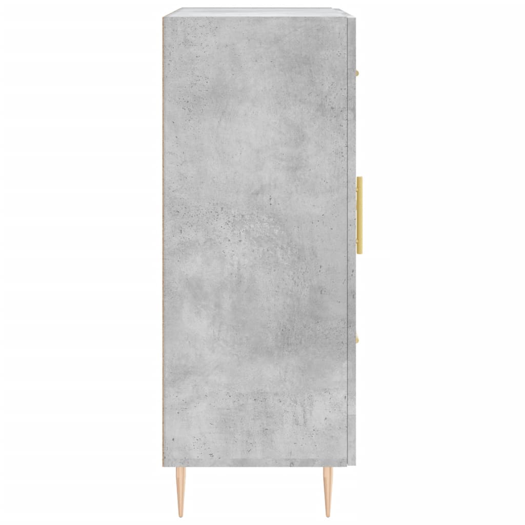 Concrete gray sideboard 69.5x34x90 cm engineered wood