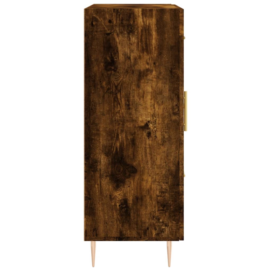 Buffet chêne fumé 69,5x34x90 cm bois d'ingénierie