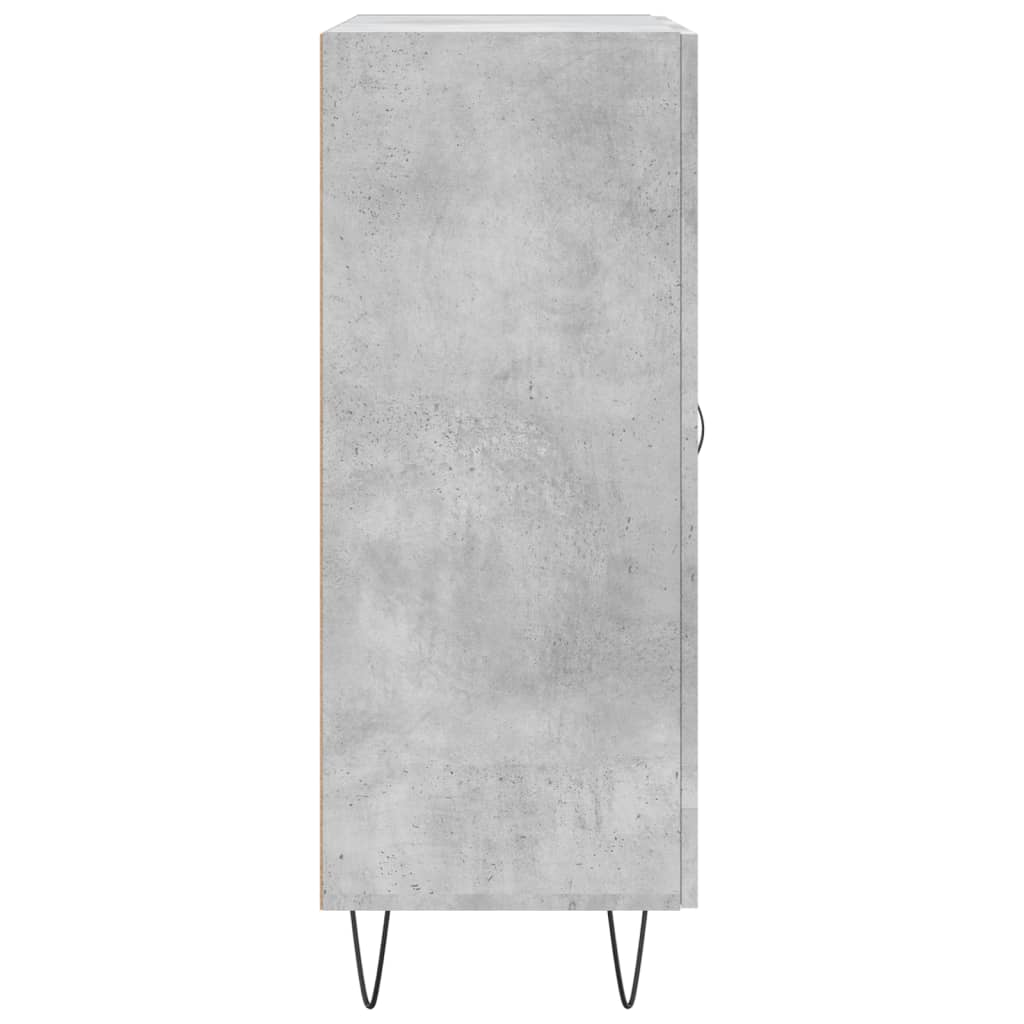 Concrete gray sideboard 69.5x34x90 cm engineered wood