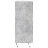 Concrete gray sideboard 69.5x34x90 cm engineered wood