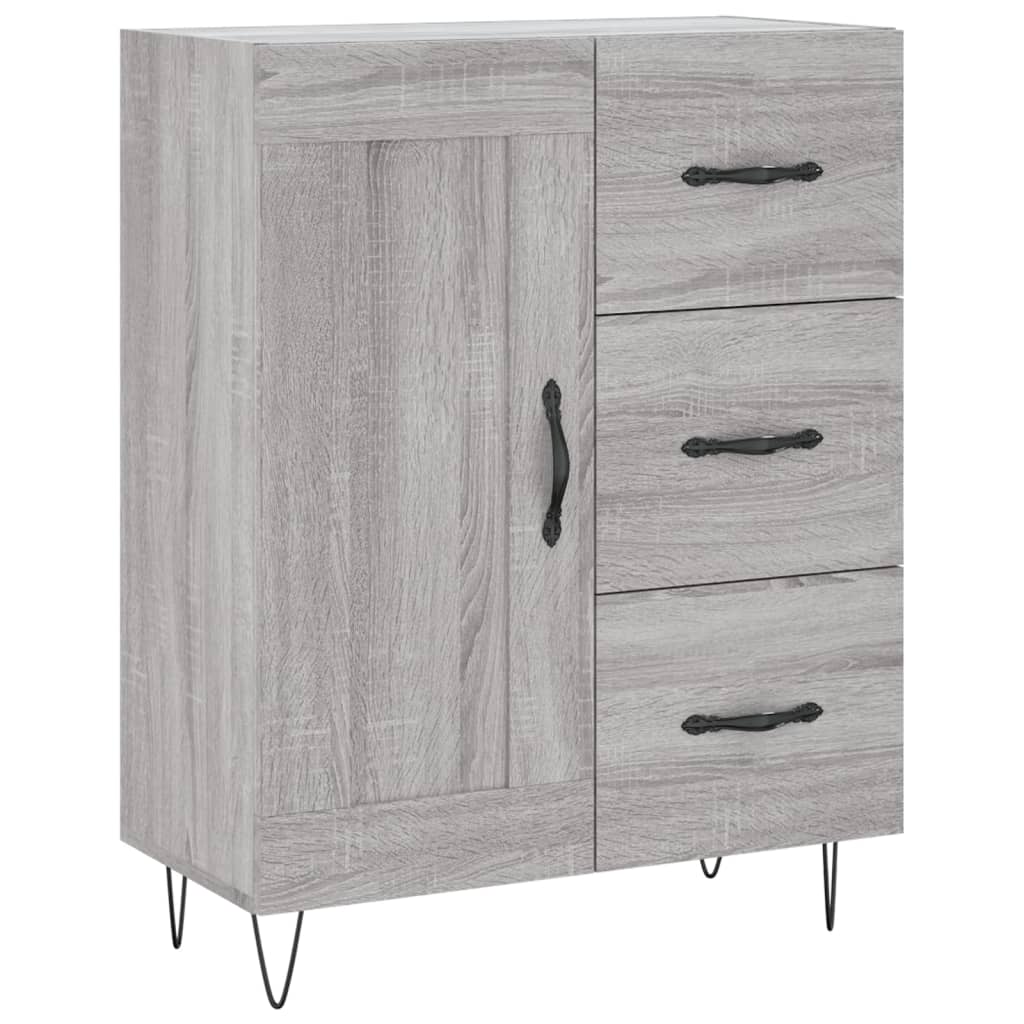 Buffet sonoma gris 69,5x34x90 cm bois d'ingénierie