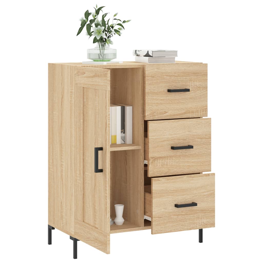 Sonoma oak sideboard 69.5x34x90 cm engineered wood