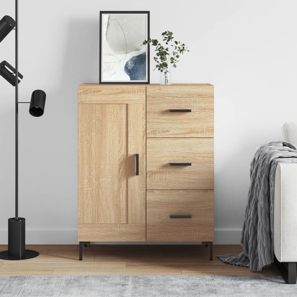 Sonoma oak sideboard 69.5x34x90 cm engineered wood