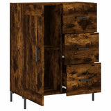 Buffet chêne fumé 69,5x34x90 cm bois d'ingénierie