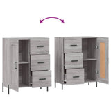 Buffet sonoma gris 69,5x34x90 cm bois d'ingénierie