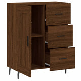 Buffet chêne marron 69,5x34x90 cm bois d'ingénierie