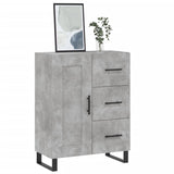 Concrete gray sideboard 69.5x34x90 cm engineered wood