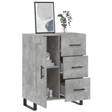 Concrete gray sideboard 69.5x34x90 cm engineered wood