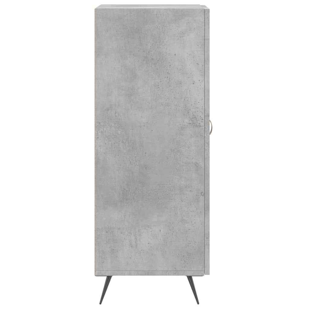 Buffet Gris béton 34,5x34x90 cm Bois d'ingénierie