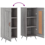 Buffet Sonoma gris 34,5x34x90 cm Bois d'ingénierie