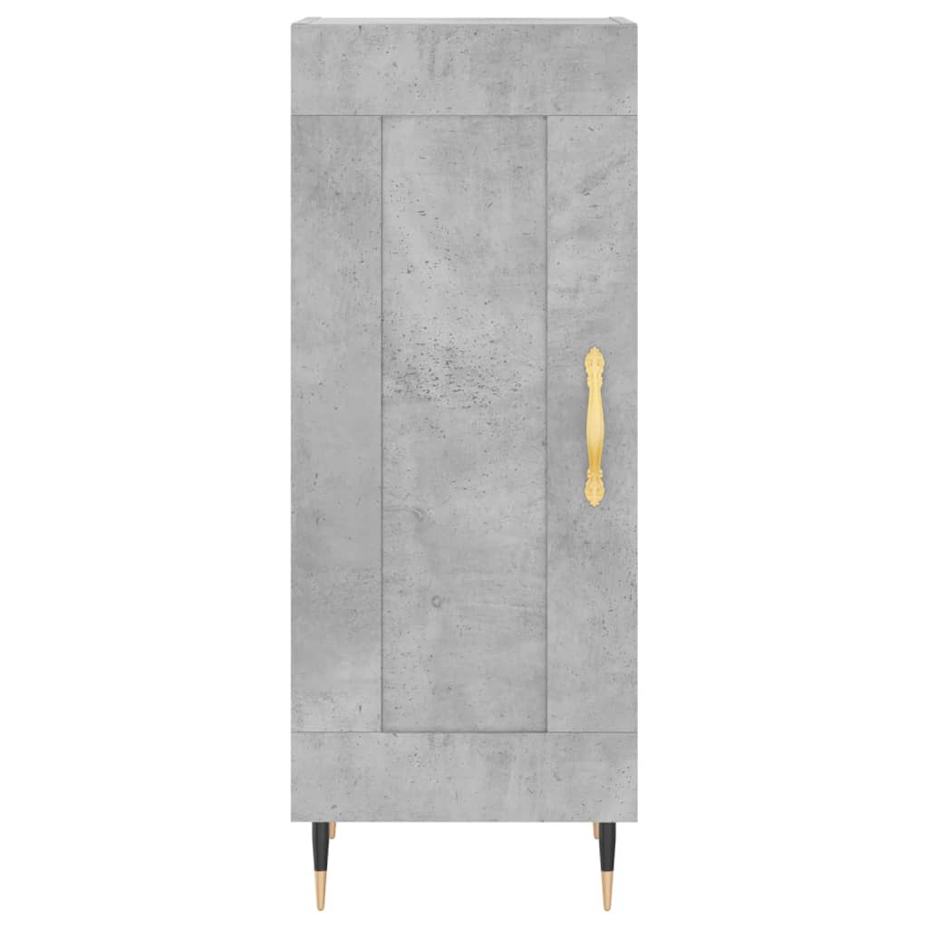 Buffet Gris béton 34,5x34x90 cm Bois d'ingénierie