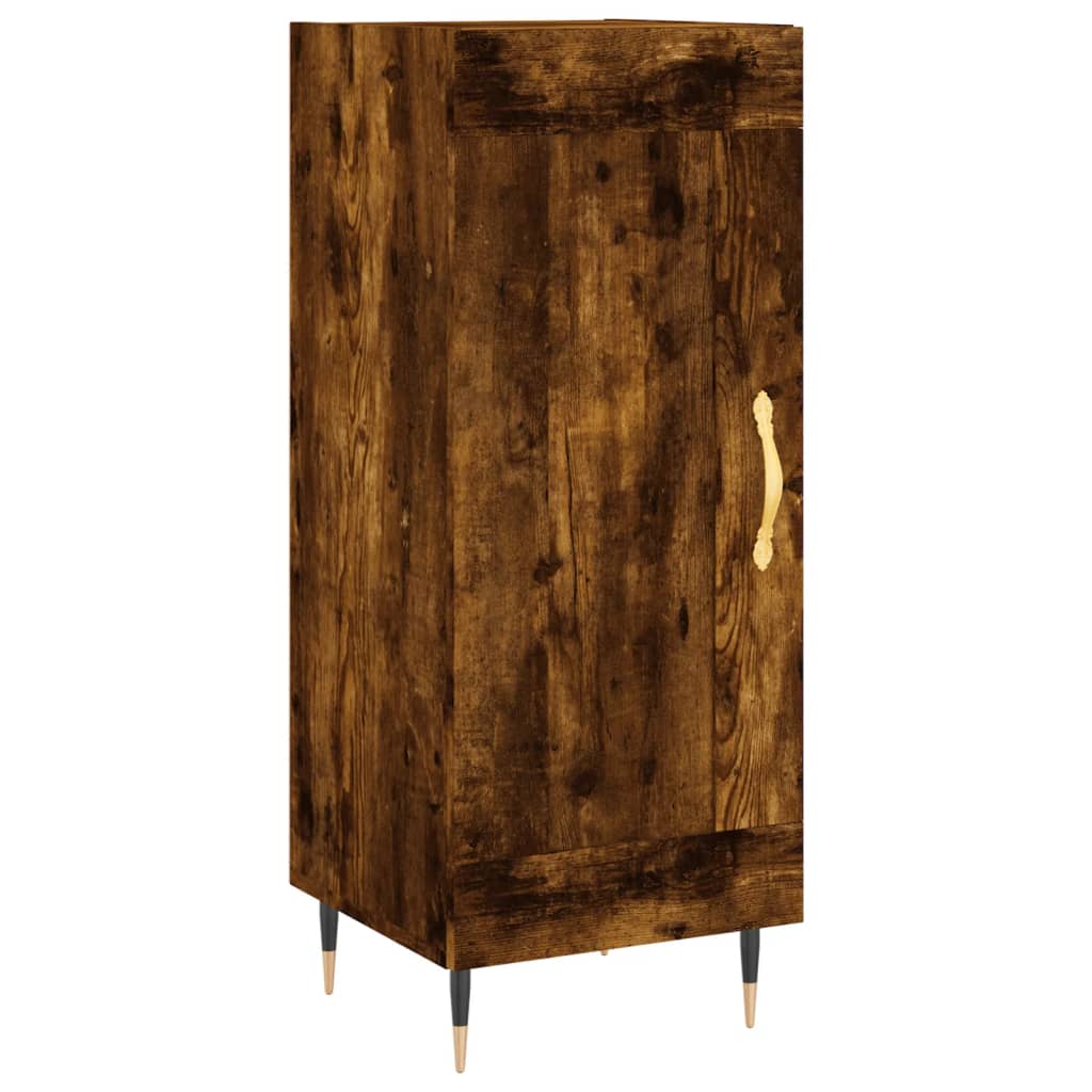 Buffet Chêne fumé 34,5x34x90 cm Bois d'ingénierie