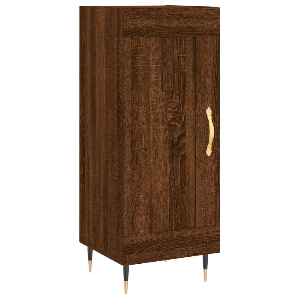 Buffet Chêne marron 34,5x34x90 cm Bois d'ingénierie