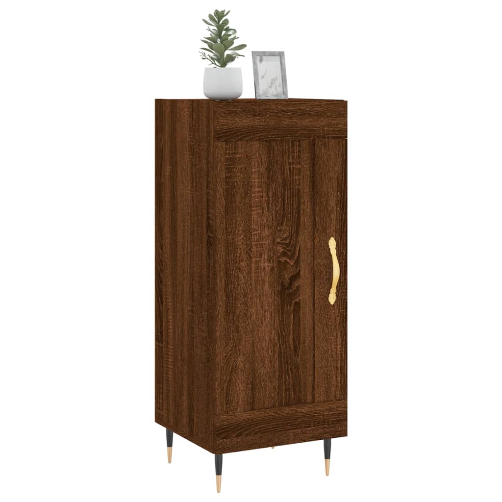 Buffet Chêne marron 34,5x34x90 cm Bois d'ingénierie