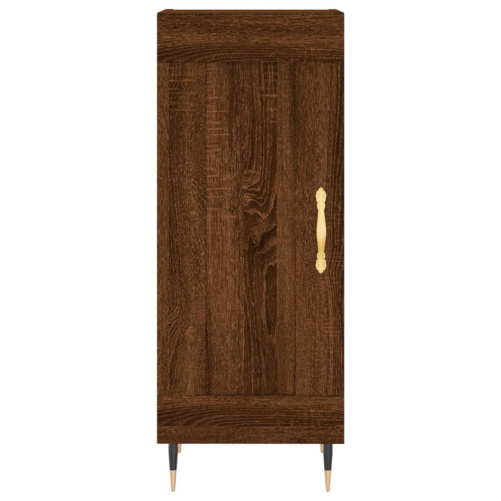 Buffet Chêne marron 34,5x34x90 cm Bois d'ingénierie