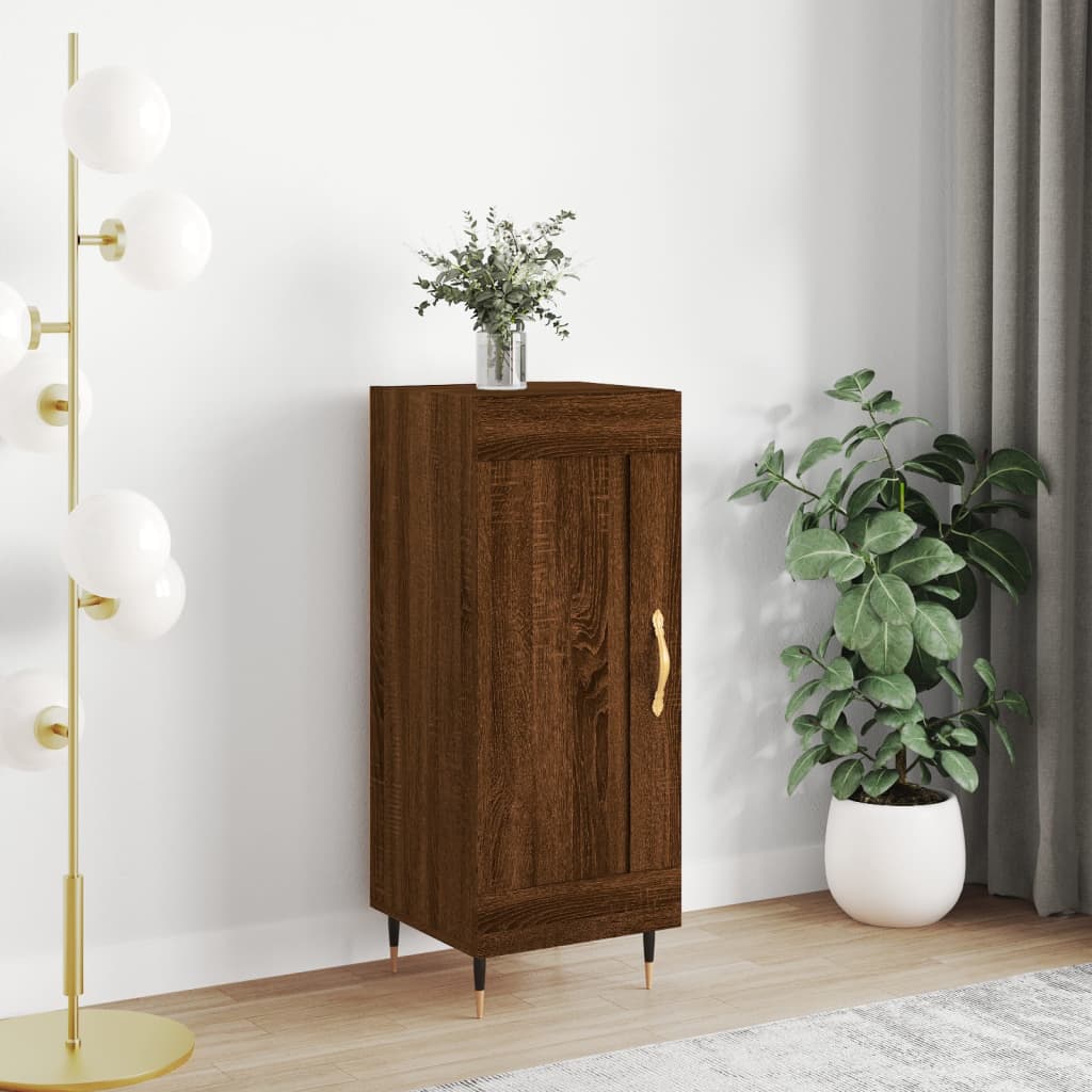 Sideboard Brown Oak 34.5x34x90 cm Engineered wood