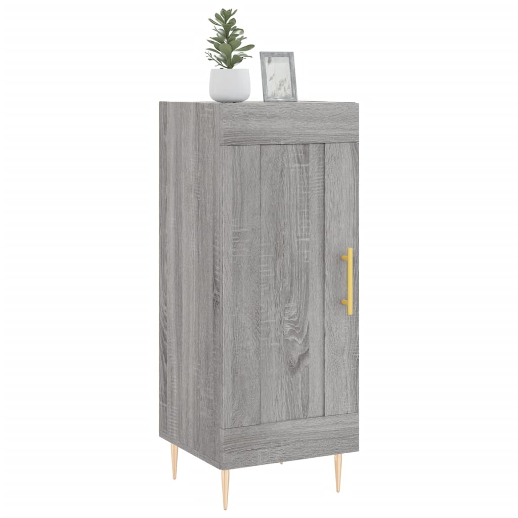 Sonoma graues Sideboard 34,5x34x90 cm Holzwerkstoff