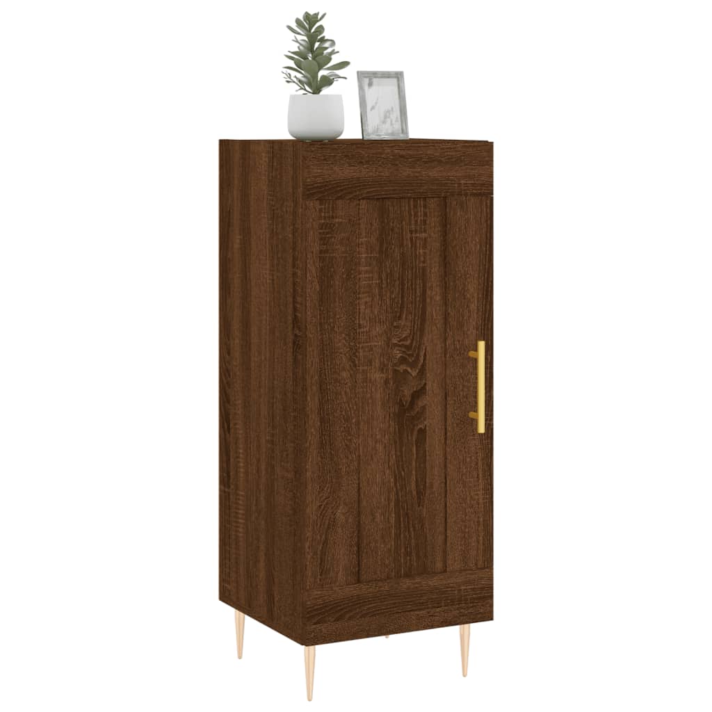 Buffet Chêne marron 34,5x34x90 cm Bois d'ingénierie