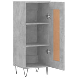 Buffet Gris béton 34,5x34x90 cm Bois d'ingénierie