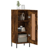 Buffet Chêne fumé 34,5x34x90 cm Bois d'ingénierie