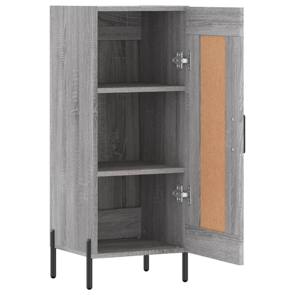 Buffet Sonoma gris 34,5x34x90 cm Bois d'ingénierie