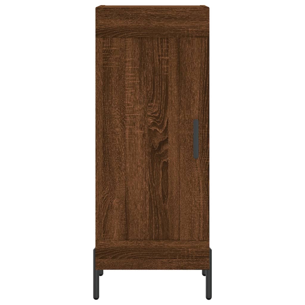 Buffet Chêne marron 34,5x34x90 cm Bois d'ingénierie