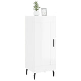 Buffet Blanc brillant 34,5x34x90 cm Bois d'ingénierie