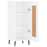 Buffet Blanc brillant 34,5x34x90 cm Bois d'ingénierie