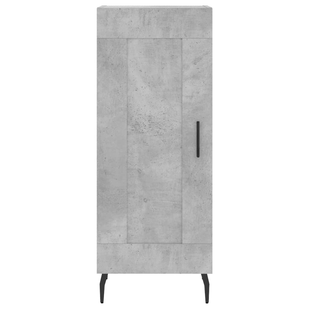 Buffet Gris béton 34,5x34x90 cm Bois d'ingénierie