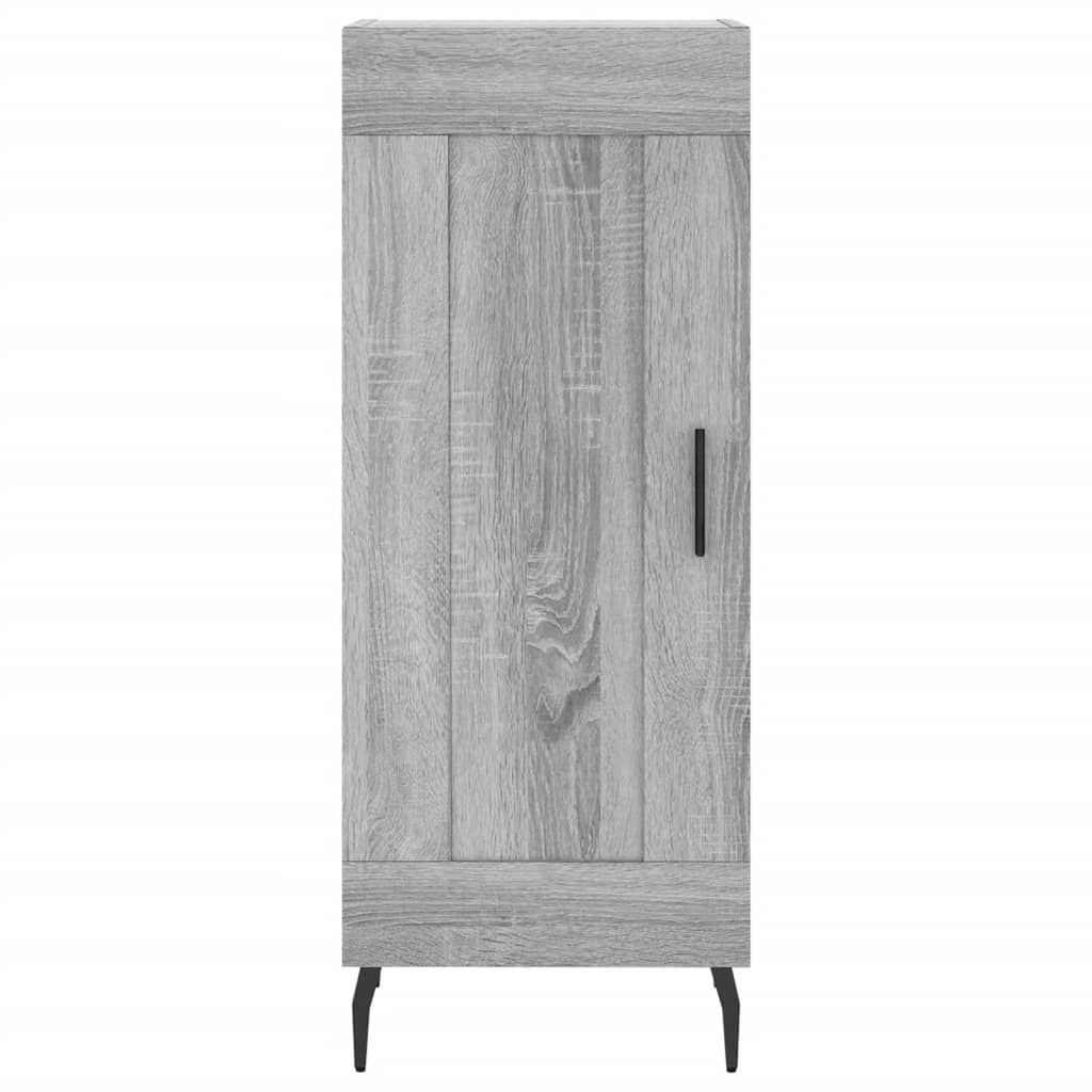 Sonoma graues Sideboard 34,5x34x90 cm Holzwerkstoff