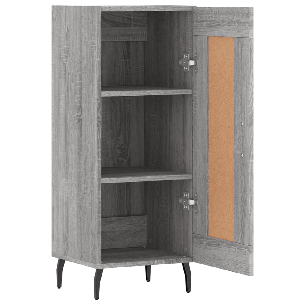 Buffet Sonoma gris 34,5x34x90 cm Bois d'ingénierie