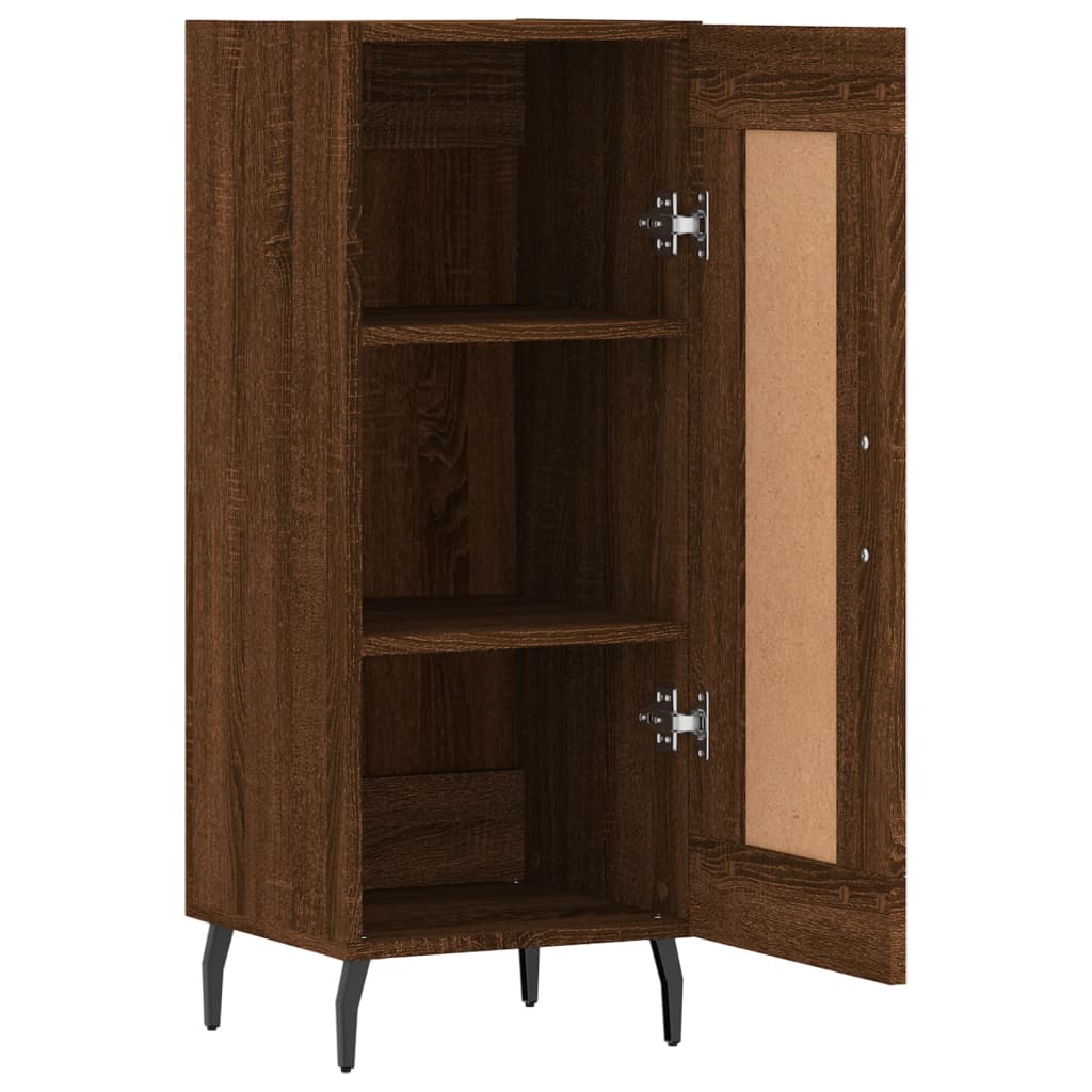 Buffet Chêne marron 34,5x34x90 cm Bois d'ingénierie