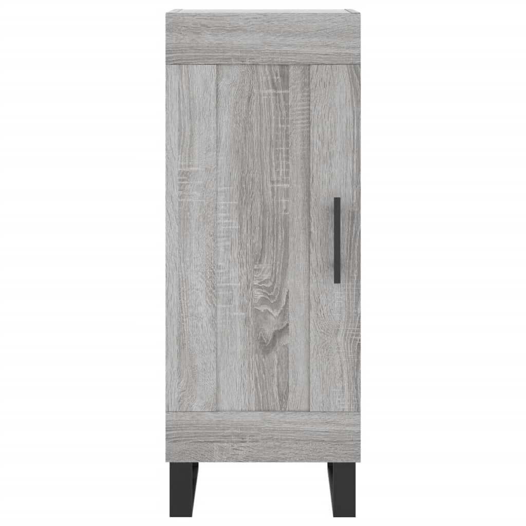 Sonoma graues Sideboard 34,5x34x90 cm Holzwerkstoff