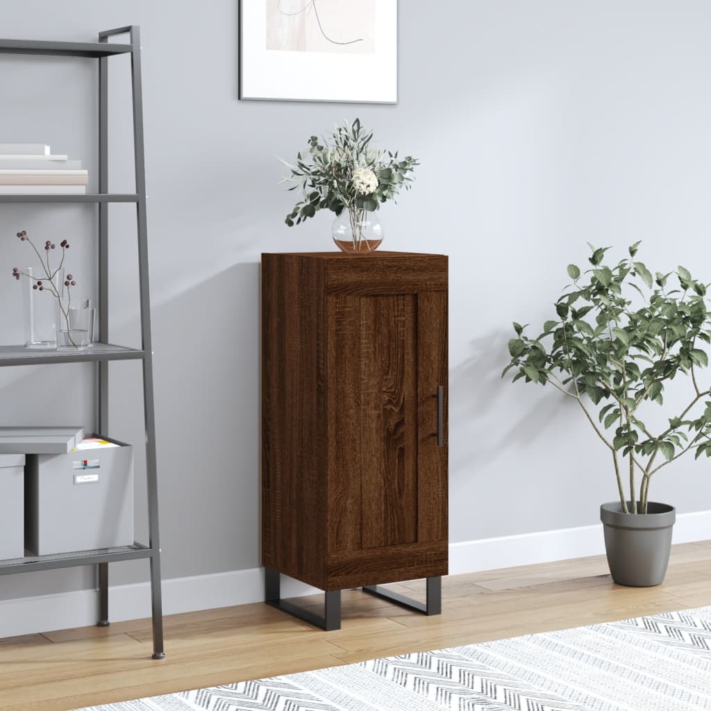 Sideboard Brown Oak 34.5x34x90 cm Engineered wood