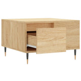 Sonoma oak coffee table 55x55x36.5 cm engineered wood