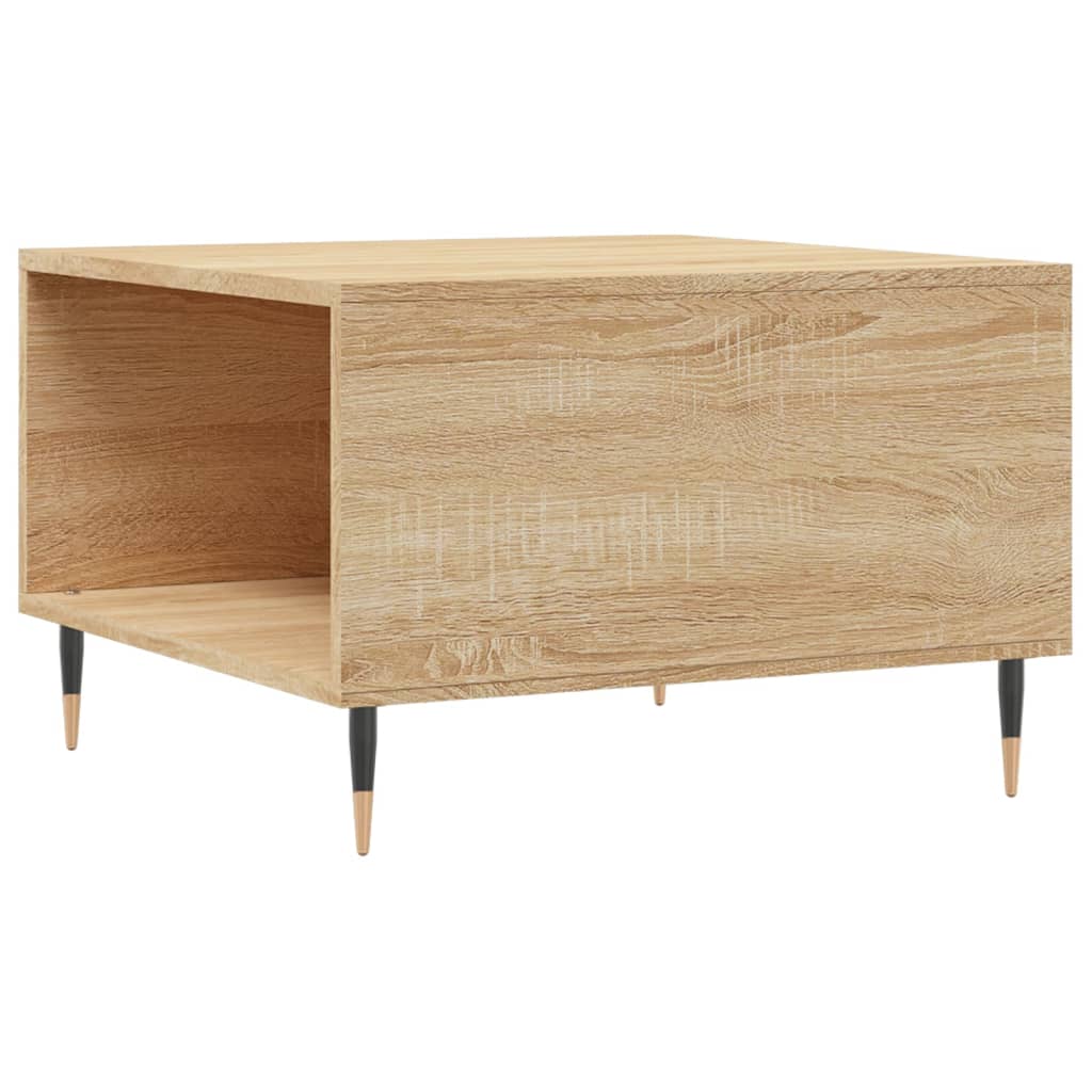 Sonoma oak coffee table 55x55x36.5 cm engineered wood