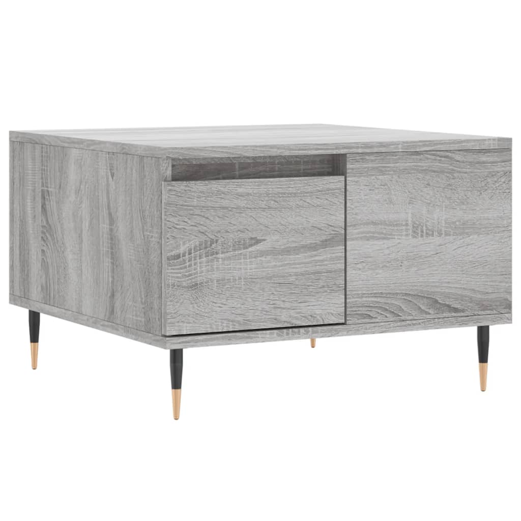 Sonoma coffee table gray 55x55x36.5 cm engineered wood