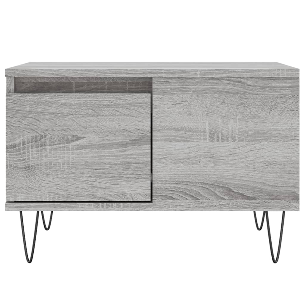 Sonoma coffee table gray 55x55x36.5 cm engineered wood