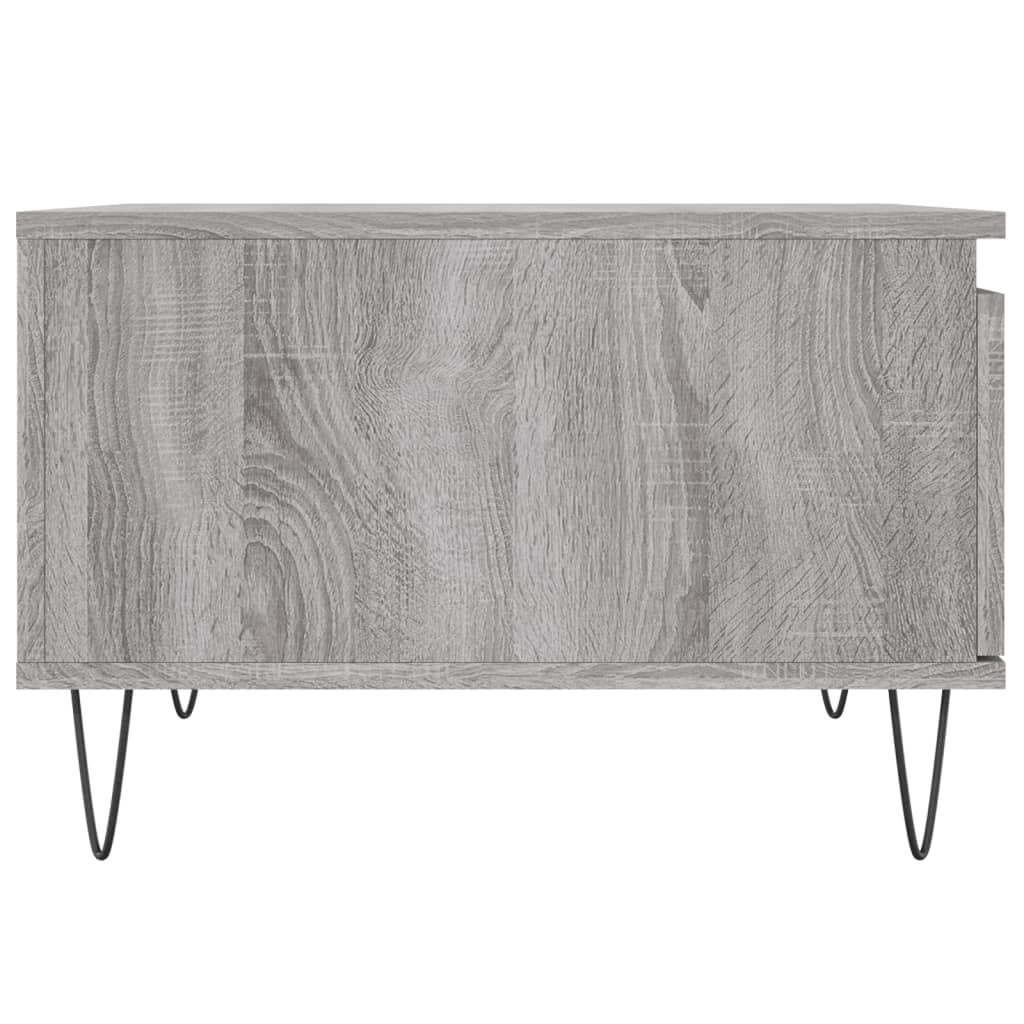 Sonoma coffee table gray 55x55x36.5 cm engineered wood