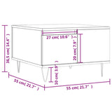 Sonoma coffee table gray 55x55x36.5 cm engineered wood