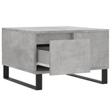 Table basse gris béton 55x55x36,5 cm bois d'ingénierie